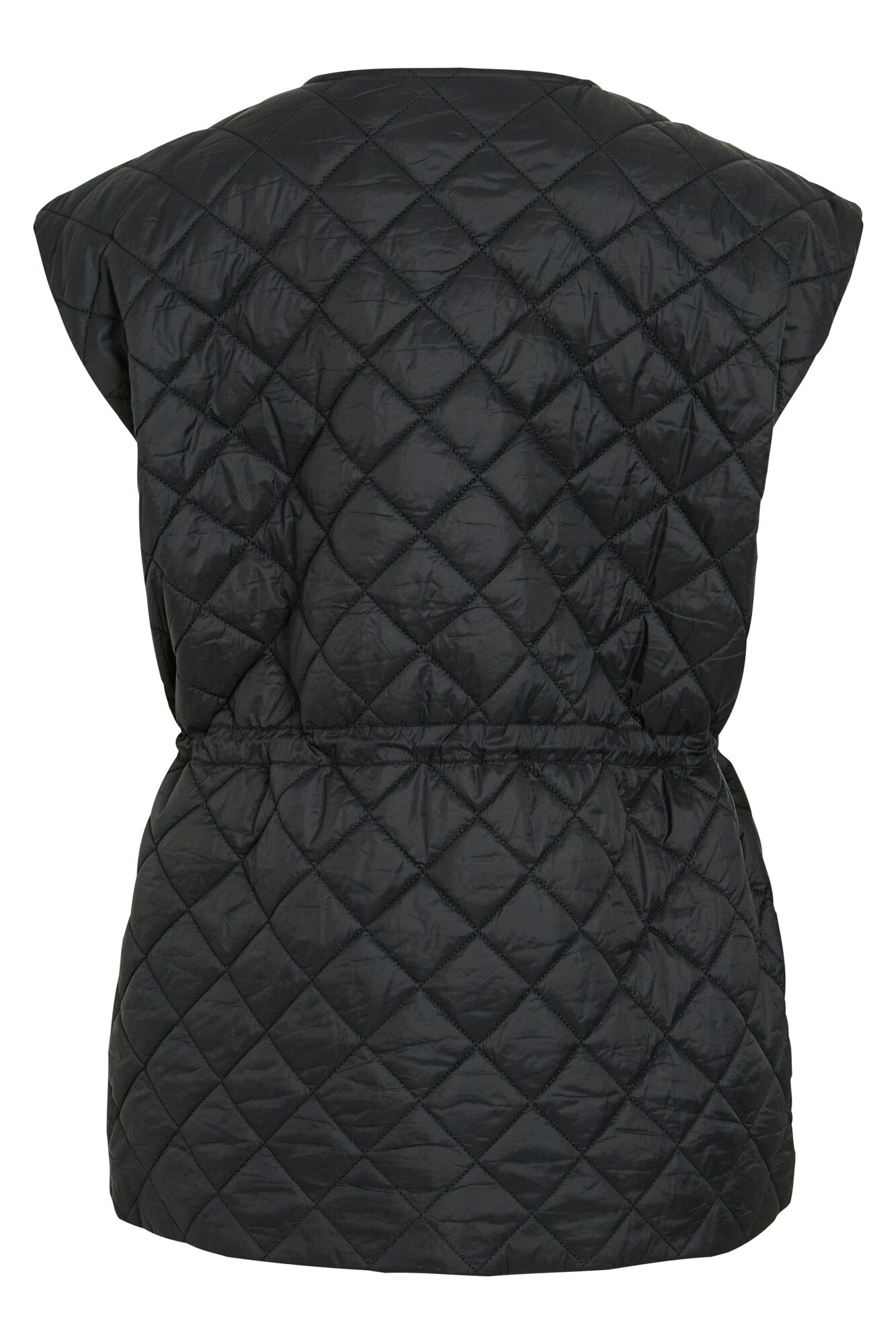 Vibenji quilted vest - sort